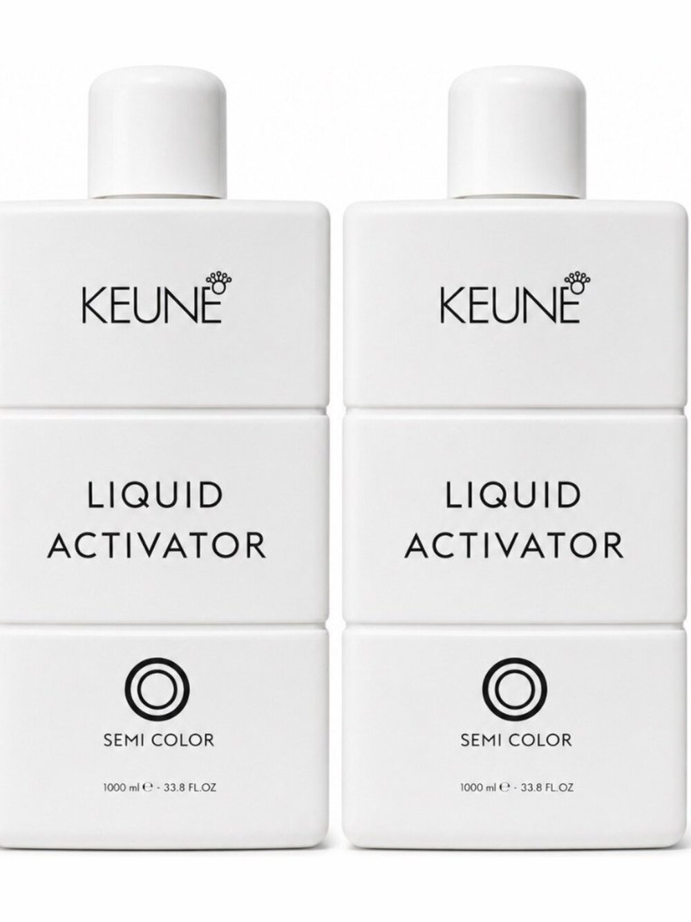 2x Keune Semi Color Liquid Activator 33.8 fl oz 1000ml Hair Color Developer